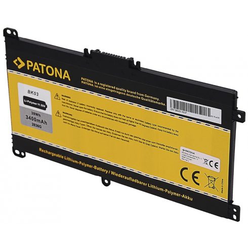 PATONA baterija pro ntb HP Pavilion X360 3400mAh Li-Pol 11.55V BK03 / BK03XL