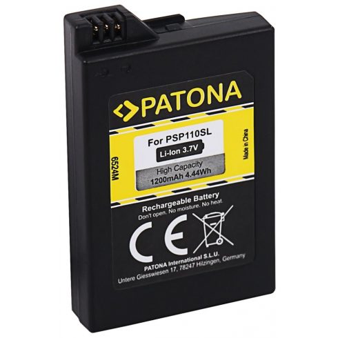 PATONA baterija za igraću konzolu Sony PSP 2000/PSP 3000 Portable 1200mAh Li-lon 3.7V PSP-S110