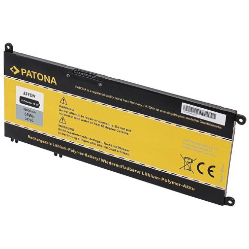 PATONA baterija pro ntb DELL Inspiron 13/15/17 G3 3600mAh Li-Pol 15.2V 33YDH