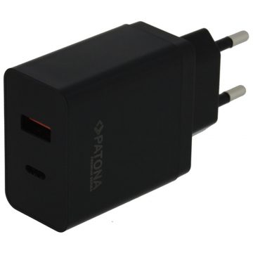   PATONA strujni adapter Snaga napajanja 36W 1xUSB-C/1xUSB-A -PD 3.0