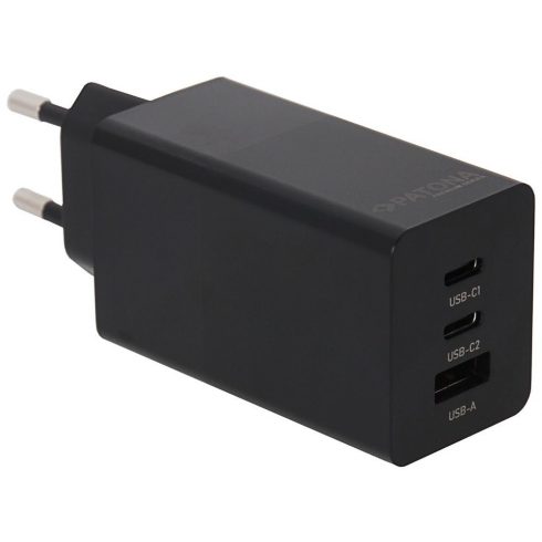 PATONA strujni adapter Snaga isporuke 65W 2xUSB-C/USB-A -PD 3.0