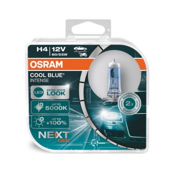   Halogene žarulje Osram H4 12V 60/55W P43T Cool Blue Next Gen 5000K / 2 kom.