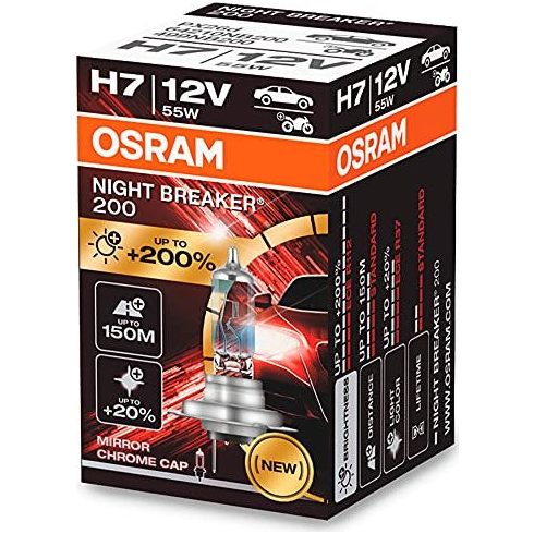 Halogena žarulja Osram H7 12V 55W PX26D Night Breaker 200 /1 kom./