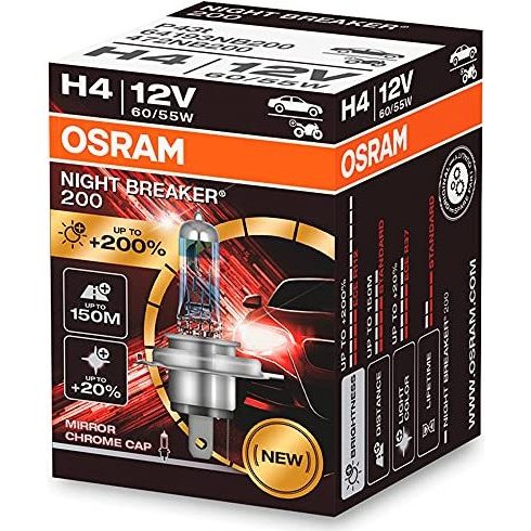 Osram H4 halogena žarulja 12v 60/55w p43t noćni prekidač 200 /1 kom./