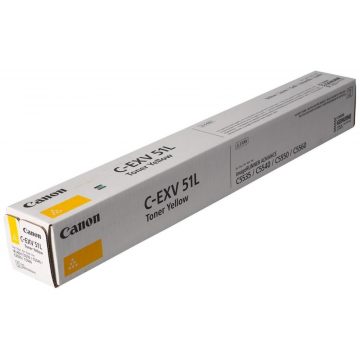   Canon originalni TONER CEXV51L ŽUTI iR-ADV C55xx/C57xx Toner male količine 26.000 stranica A4 (5%) - BEZ OSTROGA