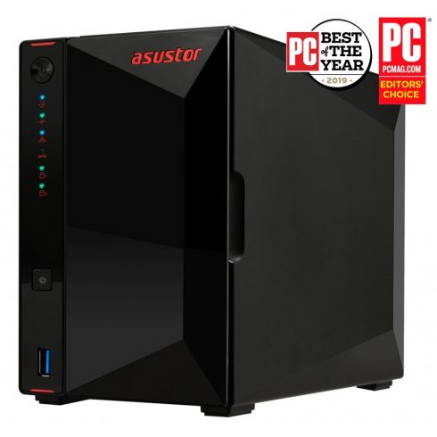 Asustor NAS Nimbustor 2 AS5202T / 2x 2.5"/3.5" SATA III/ Intel Celeron J4005 2.0 GHz/ 2GB/ 2x 2.5 GbE/ 3x USB 3.0/ HDMI