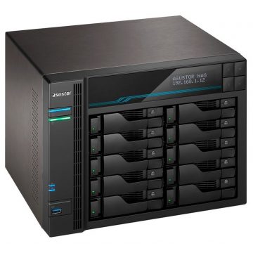   Asustor NAS AS7110T / 10x 2,5"/3,5" SATA III/ Intel Xeon E-2224 3.4GHz/ 8 GB/ 1x 10GbE + 3x 2.5GbE/ 3x USB 3.2