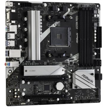   ASRock A520M PRO4 / AMD A520 / AM4 / 4x DDR4 DIMM / M.2 / VGA / HDMI / DP / USB-C / mATX