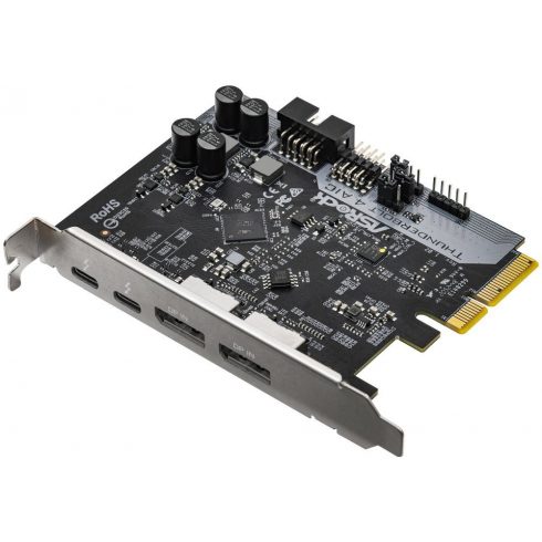 ASRock Thunderbolt 4 AIC / PCI-E 3.0 / Intel JHL8540 Thunderbolt 4 kontroler / 2x Thunderbolt 4 / 2x DP IN