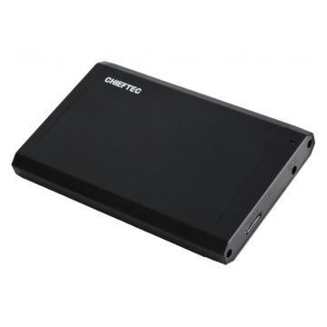   CHIEFTEC külső USB3.0 doboz 2,5" HDD/SSD-hez, alumínium