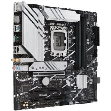   ASUS PRIME B760M-A WIFI D4 / Intel B760 / LGA1700 / 4x DDR4 / 2x M.2 / DP / 2x HDMI / WIFI / mATX