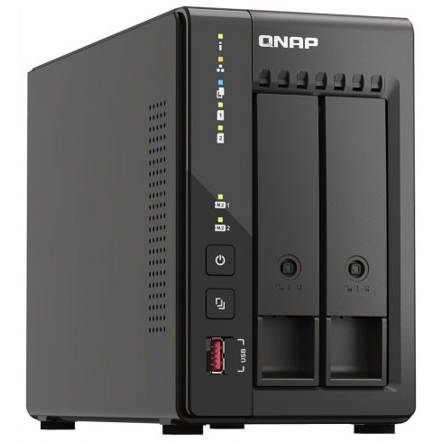 QNAP TS-253E-8G 2 SATA, 8 GB RAM-a, 2x M.2 NVMe utor, 2x HDMI 4K, 2x 2.5GbE, 4x USB