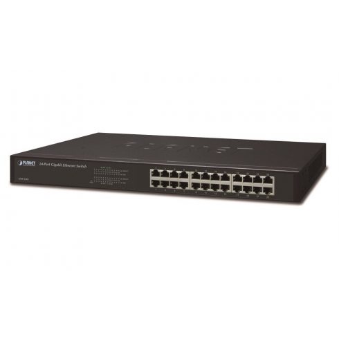 Planet GSW-2401 Switch 24x 10/100/1000, kov, rackmount, bez ventilatora