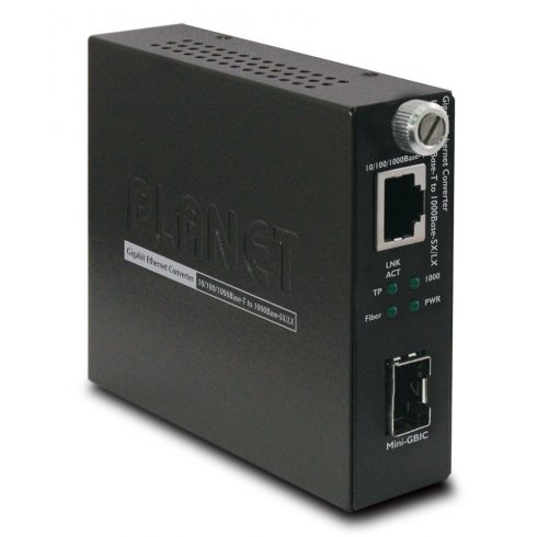 Planet GST-805A pametni pretvarač, 10/100/1000Base-T/miniGBIC SFP