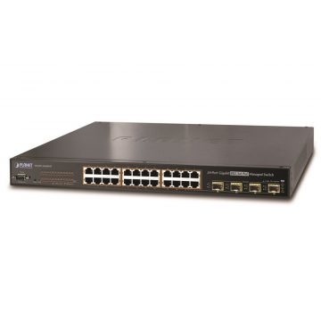   Planet WGSW-24040HP4 L3 prekidač, 24x1Gb, 4x1Gb SFP, 24x PoE 802.3at 440W