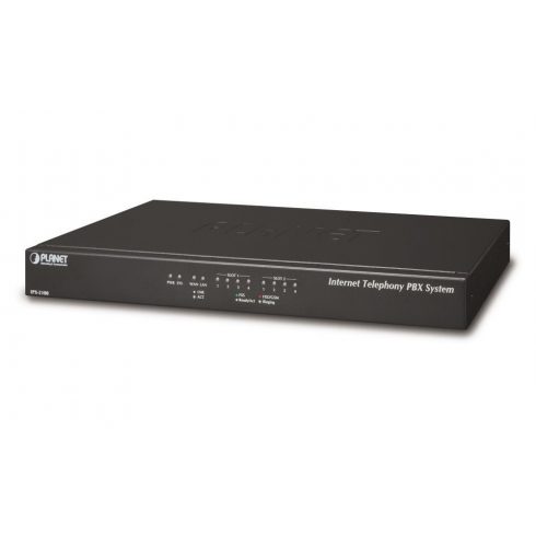 Planet IPX-2100, IP PBX, SIP proxy, 2x slot pro moduly, IVR, 100/30 uživatelů, DID, BLF, FAX, Skype-SIP, VPN, CZ