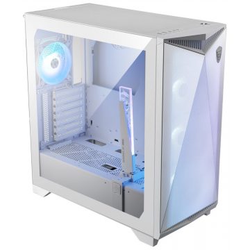   MSI ormarić MPG GUNGNIR 300R AIRFLOW WHITE/ bez napajanja/ bijeli/ lijevo kaljeno staklo/ 4x 120 mm A-RGB ventilator/ 1x USB-C/ 2x USB