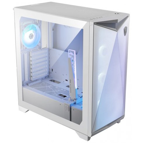 MSI ormarić MPG GUNGNIR 300R AIRFLOW WHITE/ bez napajanja/ bijeli/ lijevo kaljeno staklo/ 4x 120 mm A-RGB ventilator/ 1x USB-C/ 2x USB