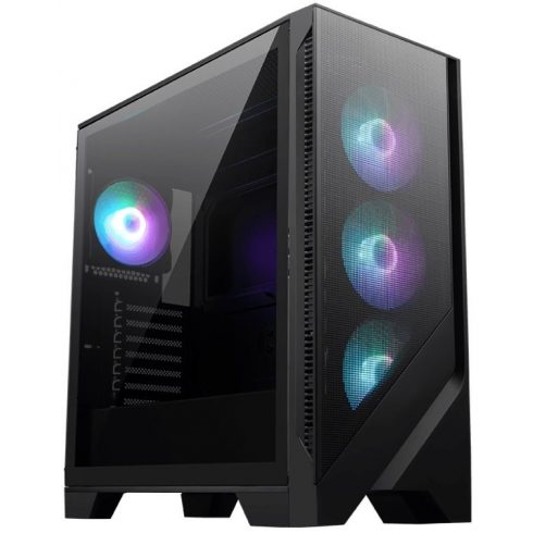 MSI kućište MAG FORGE 320R AIRFLOW/ bez izvora napajanja/ lijevo kaljeno staklo/ 4x 120 mm A-RGB ventilator/ 2x USB3.2/ crna