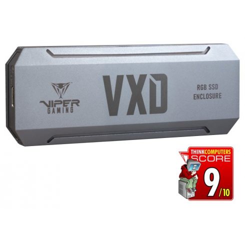 PATRIOT VXD prijenosno RGB SSD kućište / RGB okvir za PCIe NVMe SSD/ USB-C Gen 3.2 / aluminij