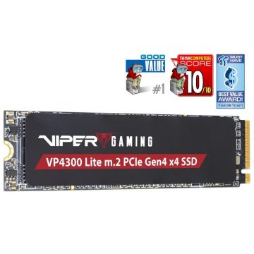   PATRIOT VIPER VP4300 Lite 2TB SSD / Interni / M.2 PCIe Gen4 x4 NVMe / 2280 / BEZ DRAM-a