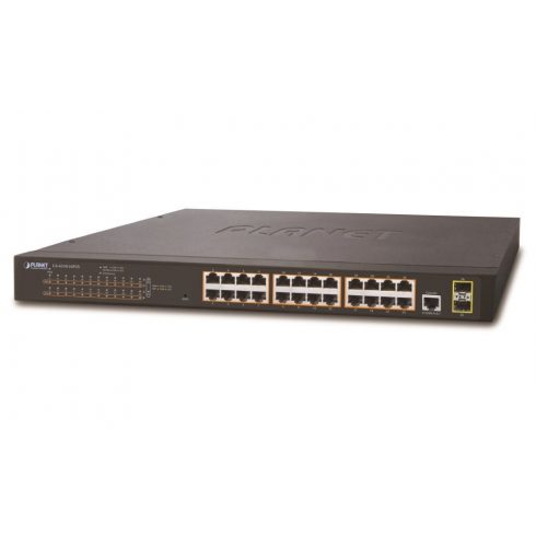 Planet GS-4210-24P2S L2 prekidač, 24x1Gb, 2x SFP, 24x PoE 802.3at 300W