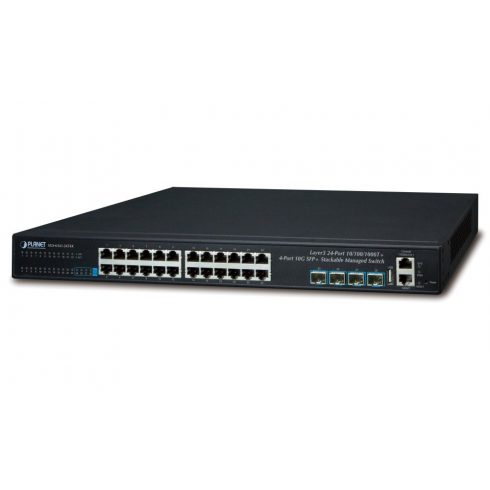 Planet SGS-6341-24T4X L3 preklopnik, 24x1Gb, 4x10Gb SFP+, HW/IP stog, VSF/klaster