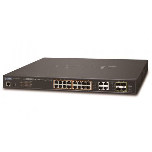 Planet GS-4210-16P4C L2 prekidač, 20x1Gb, 4x1Gb SFP, 16x PoE 802.3at 220W