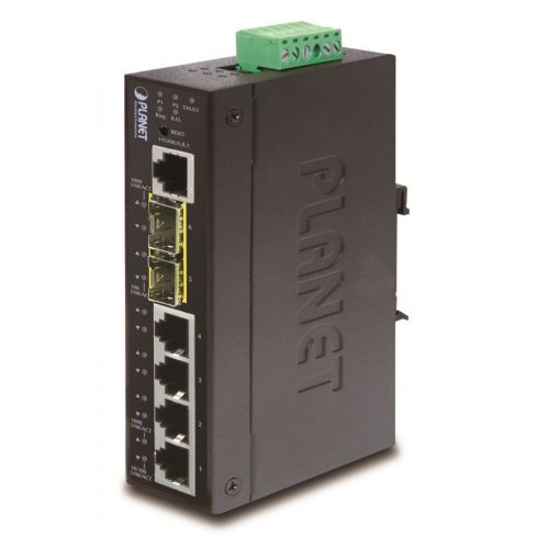 Planet IGS-5225-4T2S průmyslový L3 switch, 4x1Gb, 2x2.5Gb SFP, dual 12-48VDC, -40~75°C, IP30