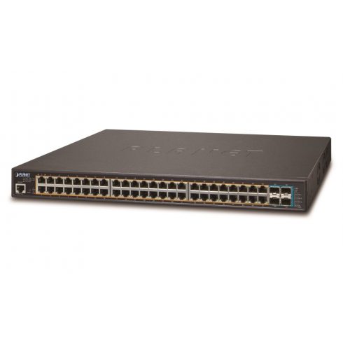 Planet GS-5220-48P4X L3 preklopnik, 48x1Gb, 4x 10Gb SFP+, 48x PoE 802.3at 400W