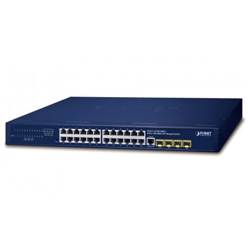 Planet SGS-6341-16S8C4XR L3 prekidač, 8x1Gb, 24x1Gb SFP, 4x10G SFP+, HW/IP stog, 2x napajanje, VSF/klaster