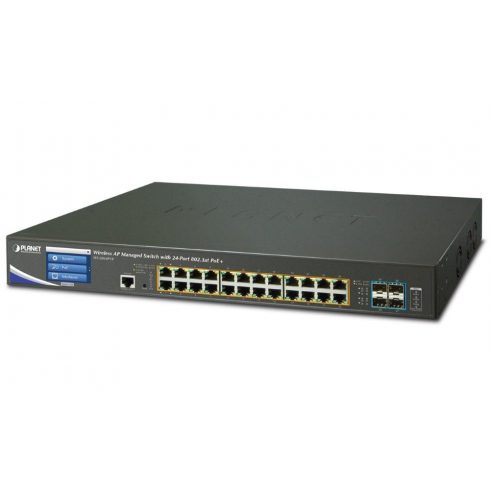 Planet WS-2864PVR, WLAN kontroler za 64x AP, 4x 10Gb SFP+, 24x 1Gbps, PoE 802.3at 400W, L3 Web/SNMP, VLAN, ACL, IGMP