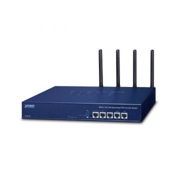   Planet VR-300W5 Enterprise usmjerivač/vatrozid VPN/VLAN/QoS/HA/AP kontroler, 2xWAN(SD-WAN), 3xLAN, WiFi 802.11ac