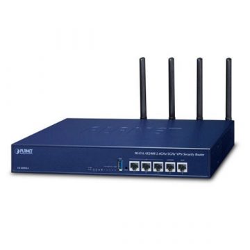   Planet VR-300W6A Enterprise router/firewall VPN/VLAN/QoS/HA/AP kontroler, 2xWAN(SD-WAN), 3xLAN, WiFi 802.11ax