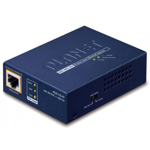 Planet POE-176-95 Ultra PoE++ injektor 802.3af/at/bt, do 95W, 1G/2.5G/5G/10Gbps, 52-56VDC