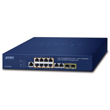   Planet GS-4210-8P2C L2 prekidač, 10x1Gb, 2x1Gb SFP, 8x PoE 802.3at 120W, QoS