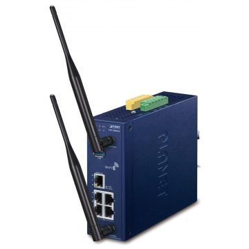   Planet IAP-1800AX Průmyslový WiFi AP dual 2,4/5GHz, 802.11ax 1800Mbps, VLAN, IP30, -40až+75st, 9-54VDC