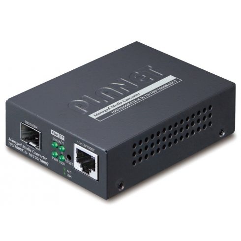 Planet GT-915A pretvarač 10/100/1000 Base-T / miniGBIC SFP, Web mng., OAM, SNMP, LFP/LLCF