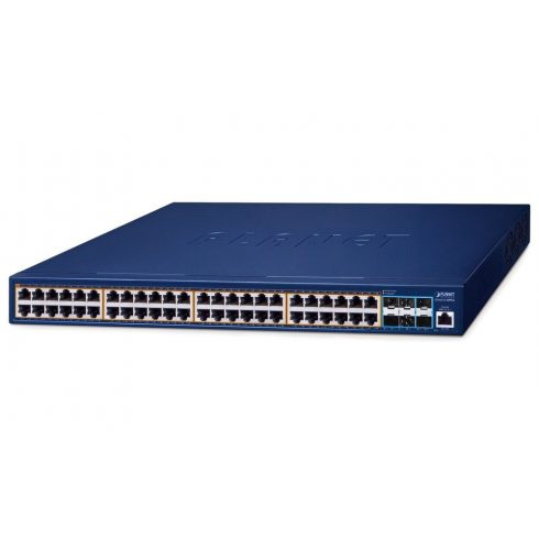 Planet GS-6311-48P6X L3 preklopnik, 48x1Gb, 6x10Gb SFP+, 48x PoE 802.3at 600W, QoS