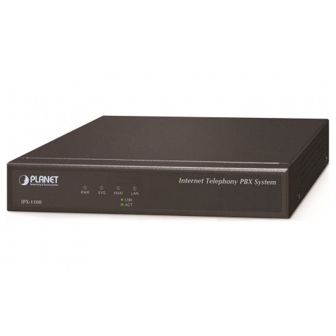 Planet IPX-1100, IP PBX, 100/50 korisnika, IVR, záznamník/hlas.pošta, DID, BLF, FAX, Skype-SIP, VPN