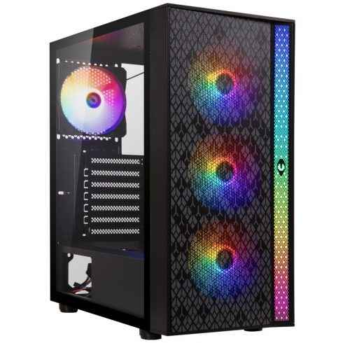 BitFenix kućište Light / ATX / 4x120mm RGB ventilator / 2xUSB 3.0 / USB 2.0 / kaljeno staklo / crno