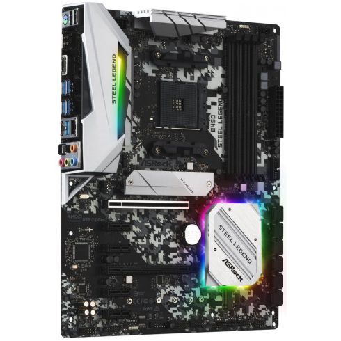 ASRock B450 Steel Legend / AMD B450 / AM4 / 4x DDR4 DIMM / HDMI / DP / M.2 / USB-C / ATX