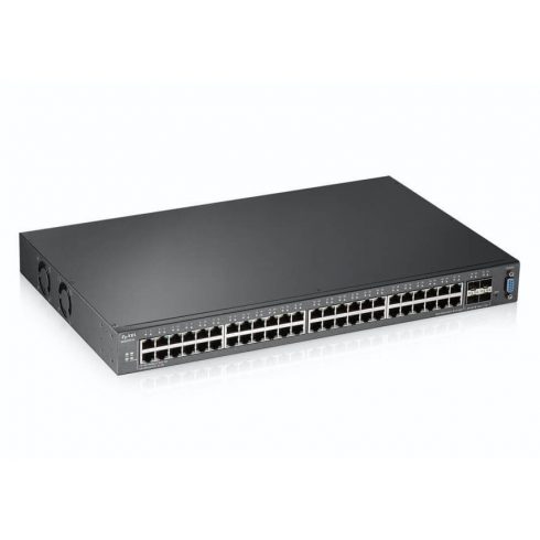 ZyXEL XGS2210-52 / 52 porta / Managed Layer2+ / Gigabit Ethernet switch / 48x GLAN + + 4x 10GbE SFP+ porta / L2 multicast