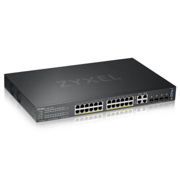   ZyXEL GS2220-28HP 24-port GbE L2 PoE switch, GbE Uplink, NCC Pro pack licenca na 1 rok