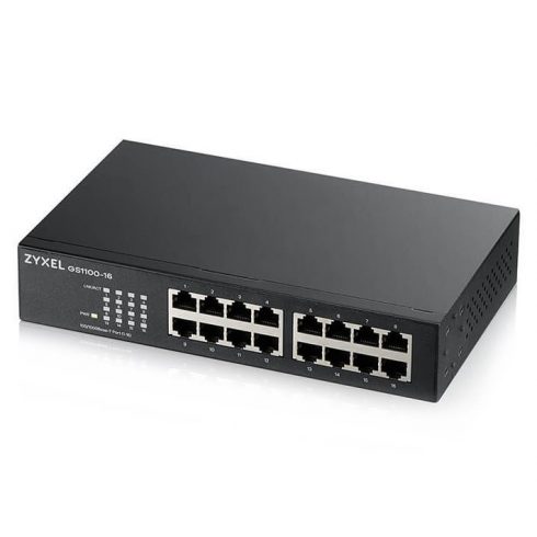 ZyXEL GS1100-24E, 24-port 10/100/1000Mbps Gigabit Ethernet switch v3, bez ventilatora, desktop