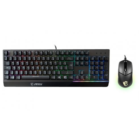 MSI gaming tipkovnica i miš set VIGOR GK30 COMBO/ žični/ RGB pozadinsko osvjetljenje/ USB/ CZ+SK raspored