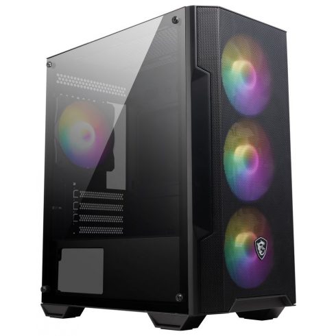 MSI kućište MAG FORGE M100A/ bez napajanja/ lijevo kaljeno staklo/ 4x 120 mm A-RGB ventilator/ 1x USB3.2/ crno