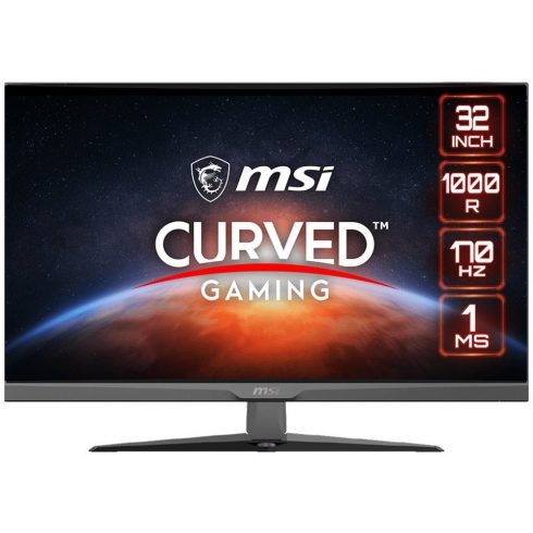 MSI Gaming G322C/ 31.5" zakrivljeni/ 1920x1080/ VA LED, 170hz/ 1ms/ 250cd/m2/ 3000:1/ HDMI/ DP/ crni