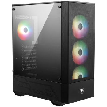   MSI kućište MAG FORGE 112R/ bez napajanja/ lijevo kaljeno staklo/ 4x 120 mm A-RGB ventilator/ 2x USB3.0/ crno