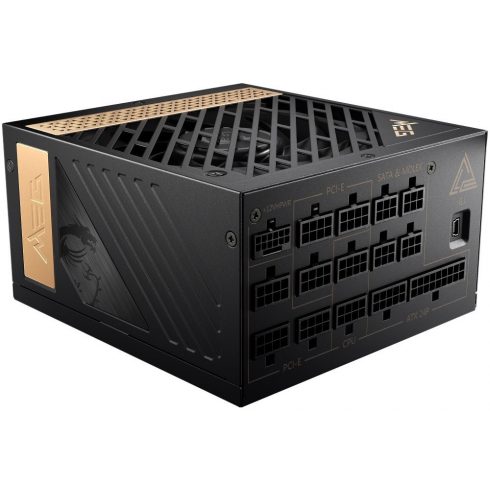 MSI izvor MEG Ai1300P PCIE5/ 1300W/ ATX3.0/ akt. PFC/ 10 godina jamstva/ ventilator od 120 mm/ potpuno modularan/ 80PLUS Platinum